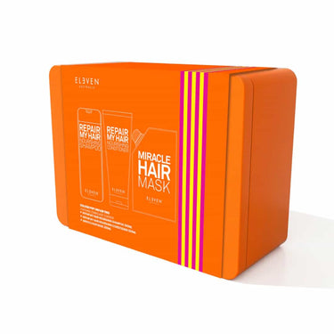 Rebuild, strengthen and protect your hair this festive season with the Eleven Repair Trio Colour Pop Gift Set