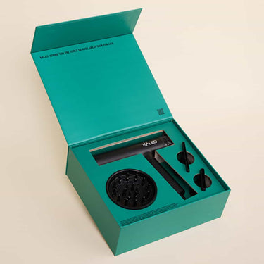 What's in the box of the KALEO Pro Hair Dryer