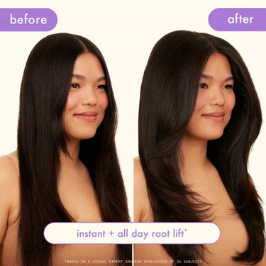 AMIKA Rising Star Volumizing Finishing Spray before and after results