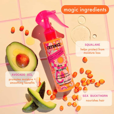 AMIKA The Wizard Silicone-Free Detangling Primer magic ingredients