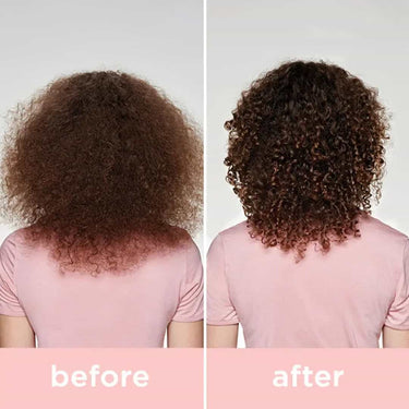 Before and after using MILKSHAKE Curl Passion Mask 250ml