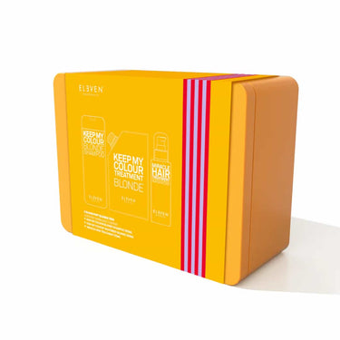 Brighten, tone, and hydrate your blonde locks this festive season with the Eleven Blonde Trio Colour Pop Gift Set