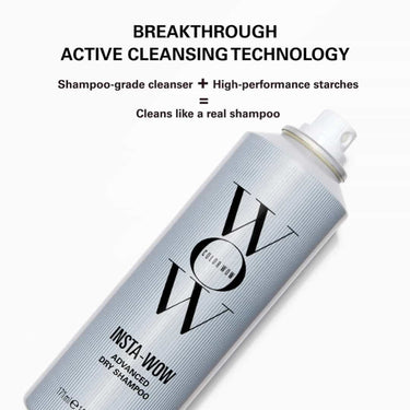 COLOR WOW Insta-Wow Dry Shampoo 171ml breakthrough active cleansing technologu, shampoo grade cleanser, cleans like real shampoo