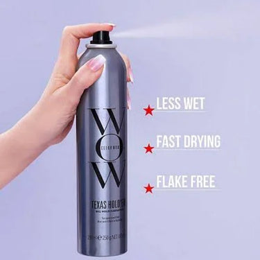 COLOR WOW Texas Hold Em Hairspray 295ml less wet, fast drying, flake free