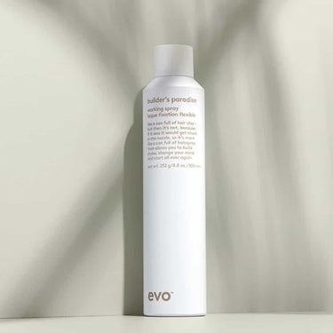 Evo Builder's Paradise Working Spray 300ml Workable hold. Fast drying. Effortless restyling