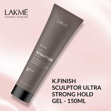 LAKME K.Finish Sculptor Ultra Strong Hold Gel 150ml An ultra-strong and enduring hold gel suitable for all hair types