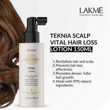 LAKMÉ TEKNIA SCALP CARE Vital Lotion stimulating lotion designed to prevent hair loss and revitalise devitalised hair