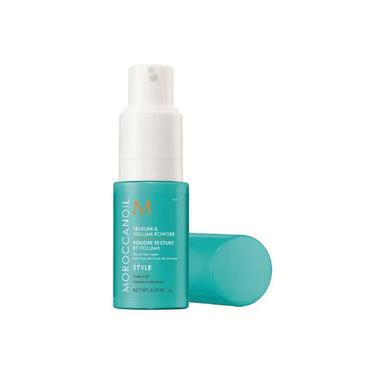 Moroccanoil hair product bottle with cap on a white background