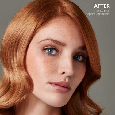 MUK Intense muk Repair Conditioner is designed to repair, strengthen, and improve manageability for dry, damaged, and brittle hair