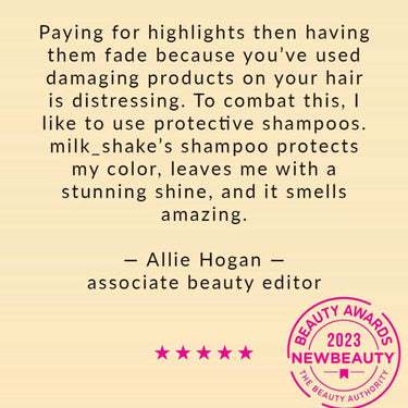 Protect your hair with Milkshake colour care shampoo
