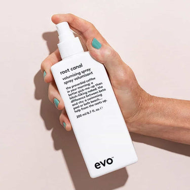 Take your hair to new heights with Evo Root Canal Volumising Spray – a lightweight root-lifting mist designed to add volume and texture without weighing hair down