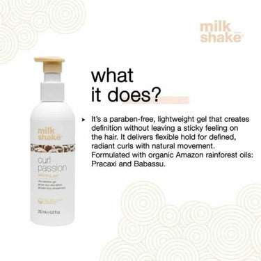 What does MILKSHAKE Curl Passion Shaper do?