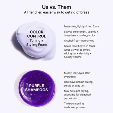 Why is COLOR WOW Color Control Styling Foam better than purple shampoo