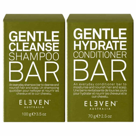 ELEVEN Australia Gentle Cleanse Shampoo & Conditioner Bars DUO PACK Trendz Studio Online