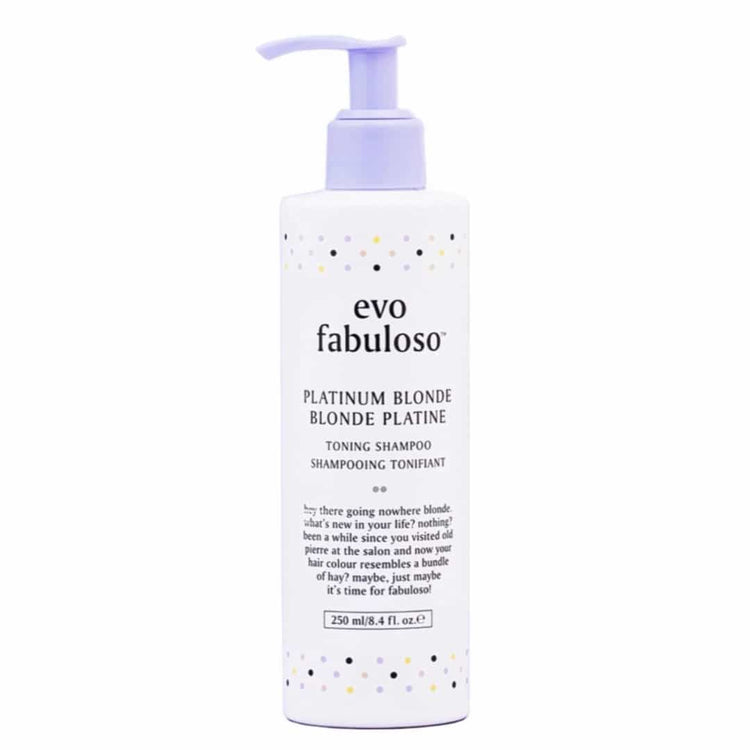 EVO Fabuloso Platinum Blonde Toning Shampoo Trendz Studio Online