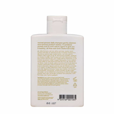 EVO Normal Persons Daily Shampoo 300ml back of bottle