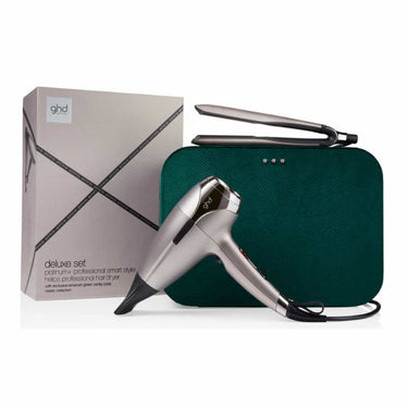 GHD PLATINUM+ & HELIOS™ LIMITED EDITION DELUXE GIFT SET IN WARM PEWTER - Trendz Studio