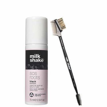 MILK SHAKE SOS Roots Touch Up Spray BLACK 75ml + Brush