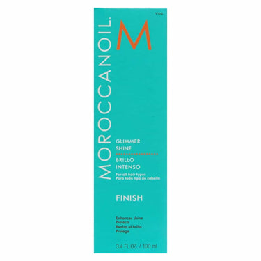 Moroccanoil Glimmer Shine Spray 100ml – Luminous Shine and Colour Enhancement. Add a beautiful, radiant shine to any hairstyle with Moroccanoil Glimmer Shine. This alcohol-free finishing spray creates an invisible veil of pure, luminous shine that enhances hair colour and highlights